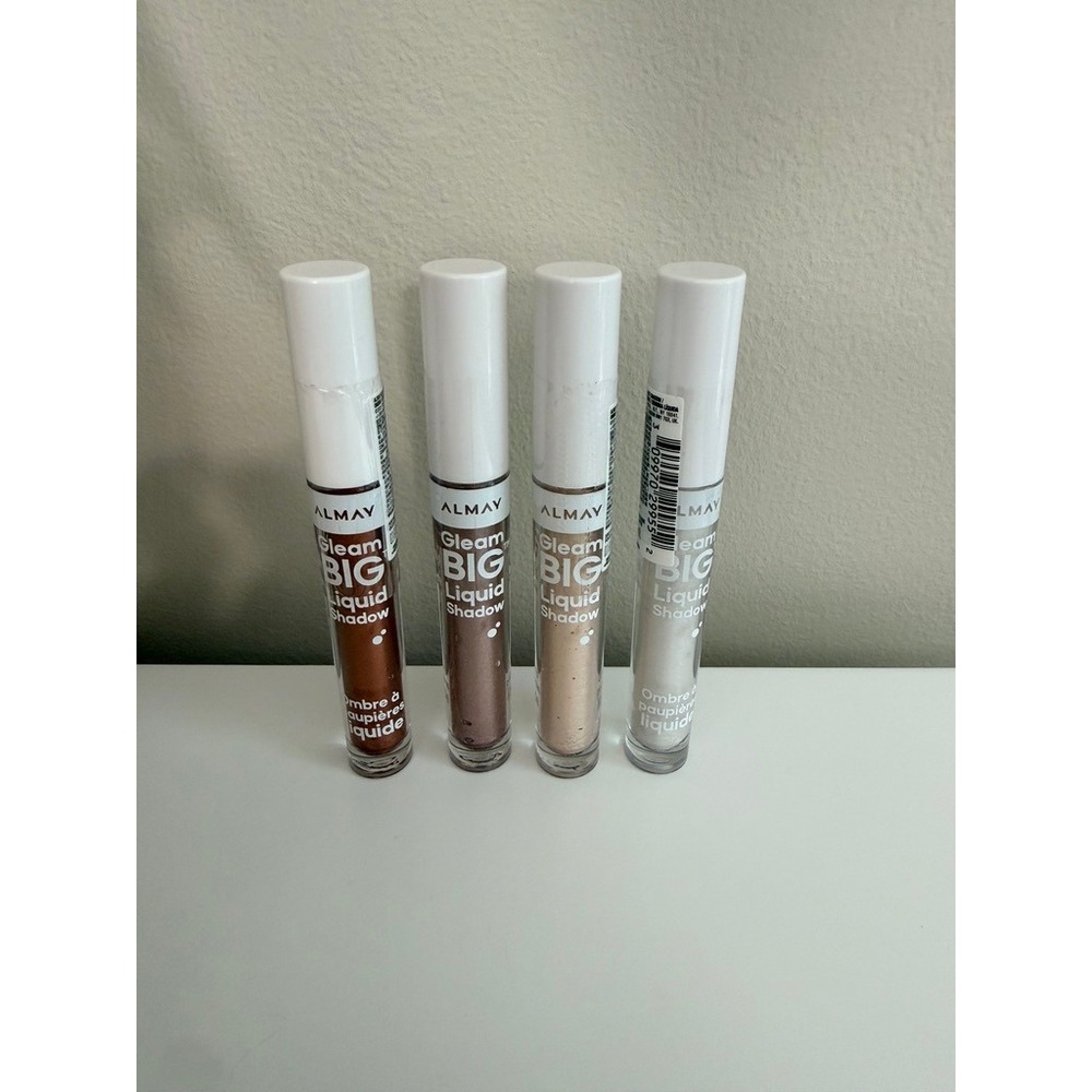 Almay Gleam BIG Liquid Shadow Women 4 Pack Multi Metallic Shimmer NWT